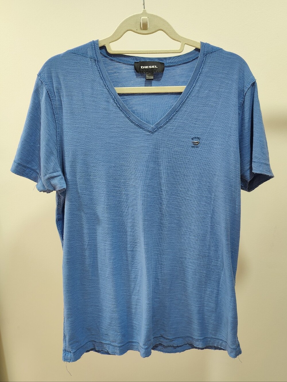 Diesel Men’s Blue V-Neck T-Shirt